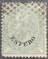 Levant Levante 1874 Timbre D'Italie Italia Victor Emmanuel II Surchargé Overprinted Soprastampati ESTERO Yvert 3 O Used - Amtliche Ausgaben