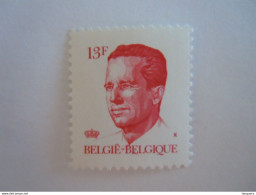België Belgique 1986 Boudewijn Roi Baudouin Type Velghe Gomme Jaunâtre Cob 2203P5b  MNH ** - 1981-1990 Velghe