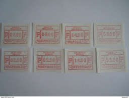 Belgie Belgique 1981 Frama ATM 6 - 9 - 14 - 59 F Brussel Bruxelles Ixelles  ATM5-6 MNH ** - Ungebraucht