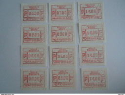 Belgie Belgique 1981 Frama ATM 6 - 9 - 14 F Liège Tournai Gent Antwerpen ATM1-4 MNH ** - Mint