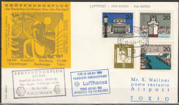 BRD Flugpost /Erstflug Boeing 707  LH 650 Hamburg - Tokio  28.5.1964 Ankunftstempel 29.5.64 (FP 253 ) - Eerste Vluchten