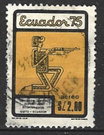 EQUATEUR. PA 597 De 1975 Oblitéré. Tir. - Shooting (Weapons)