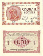 France - BILLET - Chambre De Commerce De PARIS - 50 Centimes - 1920 - NEUF - JP.069.10 - 15-255 - Bonds & Basic Needs