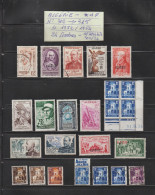 ALGÉRIE - Ex. Colonie -- Entre Les N° 302 Et N° 315 De 1952/1954 - 24 Timbres Divers . Neuf * & Oblitérés - 2 Scan - Andere & Zonder Classificatie