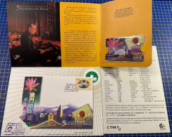 MACAU 1999 5TH ANNIVERSARY OF THE MACAU BASIC LAW SPECIAL PHONE CARD ISSUED BY MACAU CTM IN ORIGINAL FOLDER VERY FINE - Macao