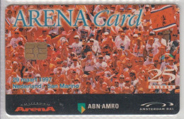 NETHERLANDS 1997 AMSTERDAM ARENA CARD FOOTBALL GAME WITH SAN MARINO - Deportes