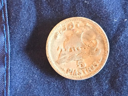 Münze Münzen Umlaufmünze Libanon 5 Piaster 1952 - Lebanon