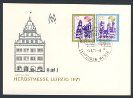 DDR Germany 1971 Karte Card Carte - Herbstmesse Leipzig 1971 - Alte Waage / - Andere & Zonder Classificatie