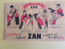 Buvard Ancien/ Sucrerie/ Bâton De Réglisse ZAN/ Le Théâtre /Gnafron & Guignol//Vers1950-1960    BUV661 - Dulces & Biscochos