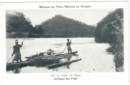 Fidji - Océanie - Missions Des Pères Maristes En Océanie - Sur La Rivière De Rewa - Carte Postale Vierge - Figi