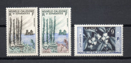 Nlle CALEDONIE N° 284 à 286  NEUFS AVEC CHARNIERES  COTE  15.75€    PAYSAGE FLEUR FLORE - Neufs