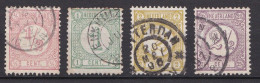 Pays Bas - ( Guillaume III )  1876  Y&T  N ° 30 31  32  Et  33  Oblitéré - Gebruikt