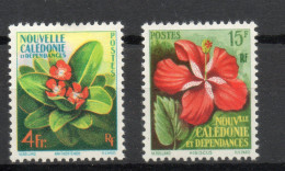 Nlle CALEDONIE N° 288 + 289  NEUFS AVEC CHARNIERES  COTE  9.75€    FLEUR FLORE - Nuevos