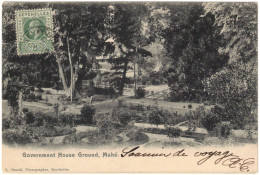 Seychelles - Mahé - Government House Ground - Carte Postale Pour Madagascar - Seychellen