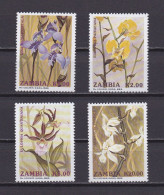 ZAMBIE 1992 TIMBRE N°549/52 NEUF** ORCHIDEES - Zambia (1965-...)