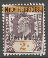 NOUVELLES-HEBRIDES N° 7 NEUF*  CHARNIERE  / Hinge  / MH - Nuevos