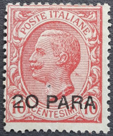 Levant Levante 1906 Timbre Italie Italia Victor Emmanuel III Surchargé Soprastampati 20 PARA Yvert 25 (*) MNG - General Issues
