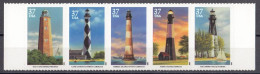 UNITED STATES 3746-3750,unused,lighthouses - Ongebruikt