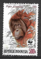 INDONESIE       -    ORANG - OUTANG   /  WWF    -    Oblitéré - Gorilas