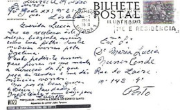 Portugal & Bilhete  Postal, Portalegre, Hospital E Igreja Espirito Santo Por João Tavares, Lisboa A Porto 1964 (7778 - Lettres & Documents
