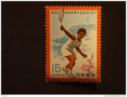 Japan Japon Nippon 1971 Rencontre Sportive Tennis Yv 1027 MNH ** - Neufs