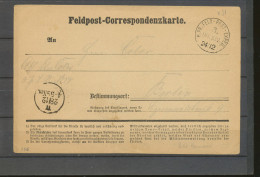 22 Décembre 1870 Carte Feldpost De PETIT BONNEUIL Soldat, Rare N3585 - War 1870