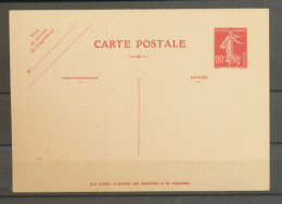 France Entier Postal Semeuse 90c Rouge En CPRP, Date 021. Neuf, Superbe N3626 - Verzamelingen En Reeksen: PAP