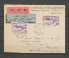 01/10/1934 , 1ère Liaison Aérienne Postale ALGER-BRAZZAVILLE, Cdt DAGNAUX. N3650 - 1921-1960: Moderne
