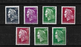 SERIE N° 1535/1536B / N° 1536Ba / N° 1611/1611b NEUF** - 1967-1970 Marianne Of Cheffer