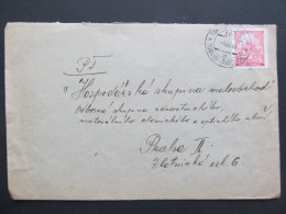 BRIEF Turnov - Pardubice Zugstempel Bahnpost 1941 Holohlavy Smiřice  //// R6438 - Briefe U. Dokumente