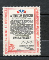 Nlle CALEDONIE N° 326   NEUF AVEC CHARNIERE COTE  16.50€   GENERAL DE GAULLE 18 JUIN - Ungebraucht