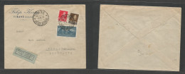 Albania. 1938 (5 April) Tirane - Germany, Berlin. Air Multifkd Env. Comercial. VF. - Albanie