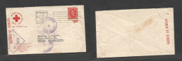 Australia. 1942 (5 Aug) NSW, Sydney - New Caledonia, Noumea. Austria Red Cross. 2 1/2d Fkd Env. Depart And Arrival Pacif - Other & Unclassified