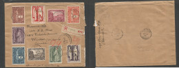 Belgium - Xx. 1928 (11 Oct) Etterreek - Canada, Windsor, ONT (22 Oct) Oval Issue Multifkd Env. Registered Multifkd Envel - Other & Unclassified