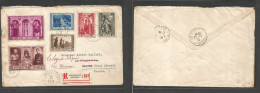 Belgium - Xx. 1939 (20 July) Bruxelles - France, Souche (22 July) Registered Multifkd Orval Issue Envelope. VF. Comm Iss - Other & Unclassified