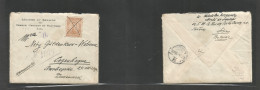 Bulgaria. 1921 (March) Royal Legation Serbia, Croatia, Slovenia, Sofia - Denmark, Cph (4 March) Registered Single 50c Br - Sonstige & Ohne Zuordnung