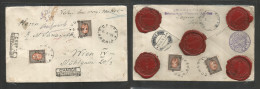 Bulgaria. 1928 (6 Oct) Sophia - Austria, Wien. Registered Insured For "11440 Levas - 424 FF" Multifkd Front And Reverse - Autres & Non Classés