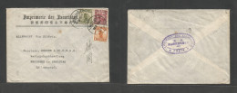 China - Xx. 1915 (13 April) Peiping - Germany, Freiburg, Lazariston. Multifkd Env. Via Siberia, Cds. Fine. - Other & Unclassified