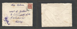 China - Xx. 1927 (4 Aug) APO, British Troops In China Revolt Via Siberia. Fkd GB 1 1/2d Brown, Cds Envelope To Colcheste - Other & Unclassified