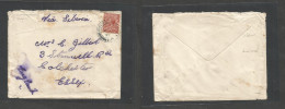 China - Xx. 1927 (4 Aug) APO, British Troops In China Revolt Via Siberia. Fkd GB 1 1/2d Brown, Cds Envelope To Colcheste - Autres & Non Classés