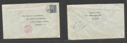 China - Xx. C. 1939. Swatow - Glasgow, Wales. Via Canton - Egypt. Single 25c Blue Fkd Env Via Sea Mail Being This More S - Andere & Zonder Classificatie