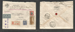 China - Xx. 1940 (4 Dec) Canton - Hanoi, Indochina (6 Dec) WWII. Registered German Business Multifkd Comercial Airmail U - Sonstige & Ohne Zuordnung