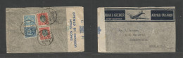 China - Xx. 1941 (17 April) Shanghai - South Africa, Joburg. Japanese Occup. Multifkd Reverse Envelope Via HK Censor. Bu - Autres & Non Classés