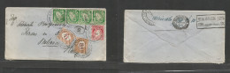 Eire. 1933 (21 Aug) Luimoneach - Italy, Milano, Italy (24 Aug). Multifkd Env At 3d Rate, Tied Cds + Taxed At Arrival At - Used Stamps