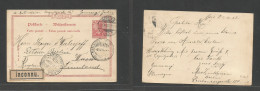 Finland. 1902 (2 Apr) Germany, Berlin - Wasa (5 Apr) 10 Pf Red Germania Stat Card + "INCONNU" Tied Cds Of Finland, Russi - Other & Unclassified