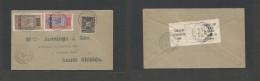 Frc - Equatorial Africa. 1922 (19 June) Haute Volta. Ouagadougou - South Shields, 68 (26 July) Multifkd Ovptd Issue Enve - Other & Unclassified