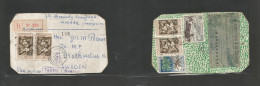 Frc - Madagascar. 1959 (28 March) Vohemar - Sweden, Stockholm. Registered Multifkd Front And Reverse Label Pouch. Mariti - Autres & Non Classés