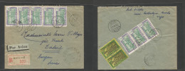 Frc - Togo. 1941 (2 Apr) Anecho - Switzerland, Aargau (14 Apr) Registered Multifkd Airmail Front And Reverse WWII Censor - Sonstige & Ohne Zuordnung