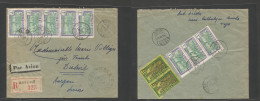 Frc - Togo. 1941 (2 Apr) Anecho - Switzerland, Aargau (14 Apr) Registered Multifkd Airmail Front And Reverse WWII Censor - Other & Unclassified