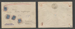 Germany 1921-4. 1922 (13 Jan) Munich - Buchurn (14 Jan) Early Inflation Days. Registered Insured Envelope For 1000 Mark, - Other & Unclassified